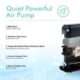thumbnail image 2 of hygger Quiet Aquarium Air Pump, 255GPH/10W Powerful Hydroponic Aerator Pump, Black Adjustable Oxygen Bubbler, for Up to 600 Gallon Fish Tank, 2 of 8