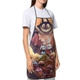 thumbnail image 3 of The Cuphead Show Adjustable Bib Apron, Waterdrop Resistant Aprons with 2 Pockets Cooking Kitchen Aprons for Women Men Chef, 3 of 8