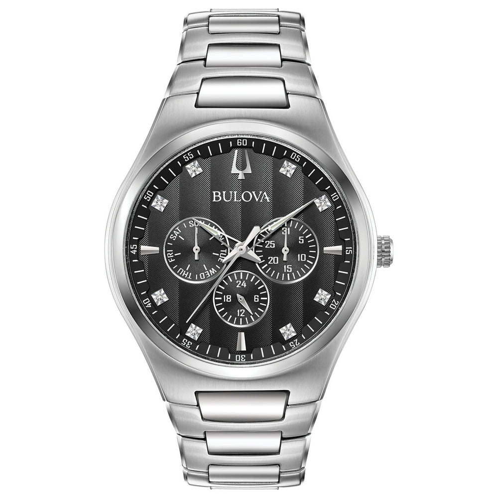 Bulova Bulova Men's Dress Classic MultiFunction Watch with Diamonds