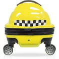 thumbnail image 4 of TUCCI Kids Dashmobile 20" Yellow All Overprinted Hard-Shell Ride on Suitcase Type Luggage, 4 of 4