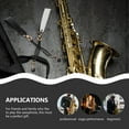 thumbnail image 2 of CRAFTHROU 2 Pcs Sangle de Cou Métal Répartition du Poids Fonction Protectrice pour Saxophone Performance 21.22x1.38x0.04 Po, 2 of 7