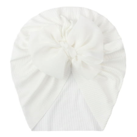 

Kids Caps 1Pc Baby Fashion Solid Hat Flowers Hat Winter Warm Hood Tire Cap