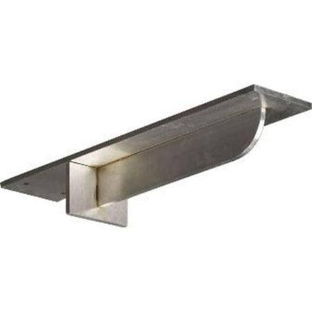 

3 in. W x 14 in. D x 2 in. H Heaton Hidden Support Bracket with 10 in. Support Depth Stainless Steel