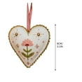 thumbnail image 2 of Valentines Hearts Ornaments, Acrylic Imitation Fabric Heart Shape Hanging,for Valentines Tree,Anniversary Wedding,Party DIY Crafts White, 2 of 6