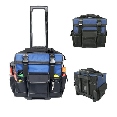 

LDS 15-in Rolling Tool Bag with Pop Up Handle in Blue