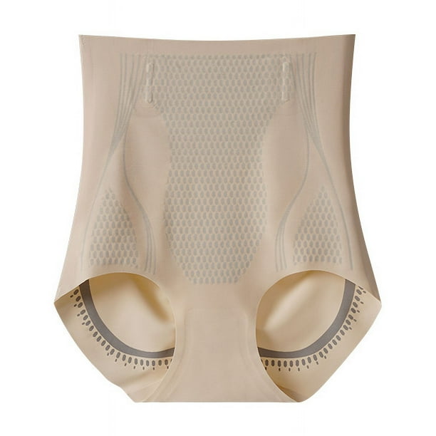 Pantalones moldeadores de cintura alta sin costuras con efecto contracción de abdomen y cadera, pantalones moldeadores de abdomen de talla grande para posparto, ropa interior ligera y transpirable