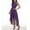 Purple, variant on Babysbule Dresses for Women Women's Floral Lace Hi-Lo Bridesmaid Dress Sleeveless Formal Wedding Maxi Dress Plus Size