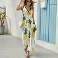 thumbnail image 6 of Lunarable Pineapple Sleeveless Dress Woman Fashion Long Dresses Women's Summer Suit Dress 2025, 6 of 7