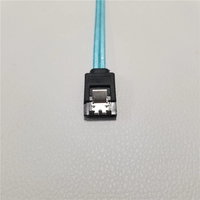 Ultra Short 20cm 7pin SATA 3.0 Female to  F/F HDD Hard Drive Data Cable Dual Channel Shielding Blue 6Gbps