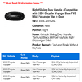 thumbnail image 2 of Right Sliding Door Handle - Compatible with 2000 Chrysler Voyager Base FWD Mini Passenger Van 4-Door, 2 of 2