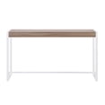 thumbnail image 2 of 54 gray Brown and White Sled console Table, 2 of 3