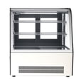 thumbnail image 1 of KFFKFF Refrigerated Display Case, 4.2 Cu.Ft./105L Countertop Pastry Display Case, 2-Tier Commercial Cake Refrigerator with LED Lighting, TURBO Cooling, 1 of 9