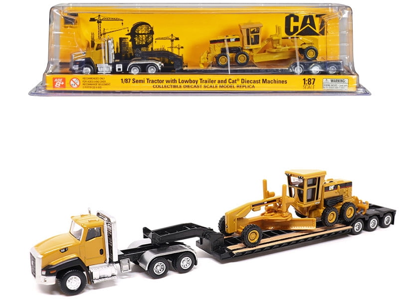 CAT Caterpillar CT660 Day Cab Tractor Yellow w/Trailer and CAT