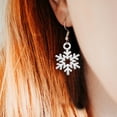 thumbnail image 2 of OULII 100Pcs Snowflake Charms Silver Snowflake Favors Festival Use DIY Style, 2 of 8