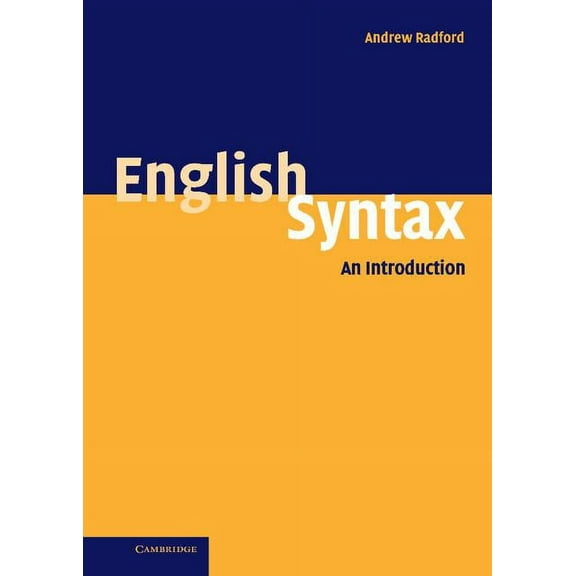 English Syntax: An Introduction, (Hardcover)