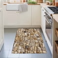 thumbnail image 4 of Brick 2x3ft Non Slip Area Rug Abstract Multi Colored Brick Wall Photo Washable&nbsp;Soft Area Rugs for Living Room, Indoor&nbsp;Circle Carpet for Bedroom Dining Room Kitchen, 4 of 9