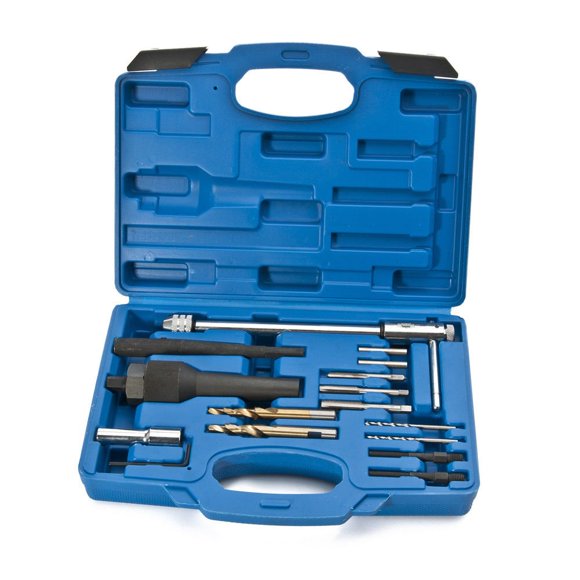 Generic 16 PC Glow Plug Removal Remover Tool Set Kit Damaged 8mm 10mm Plug Case