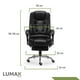 thumbnail image 3 of Silla Ejecutiva Sillón Oficina 2 Puntos Masajes Y Reposapies negro Lumax Miles ZGS-959-2M, 3 of 7