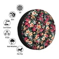 thumbnail image 4 of Naloa Many Kind Of Flowers PVC Leather Spare Tire Wheel Cover Spare Tire Cover, for Car Truck SUV Camper Trailer Universal Fit(14-17in)-17 inch, 4 of 6