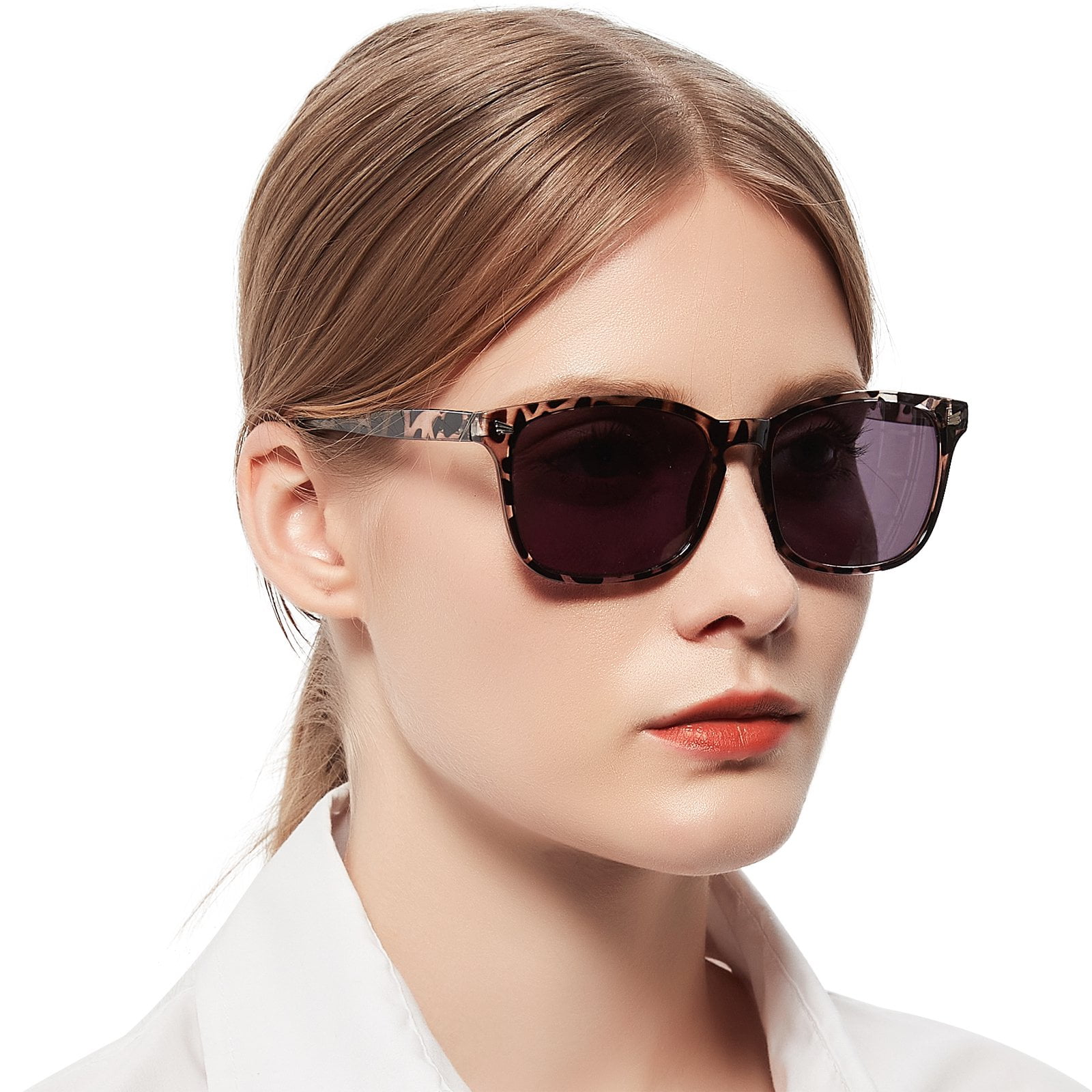 MARE AZZURO Reader Sunglasses for Women Sun Reading Glasses 1.00 1.25 1.50 1.75 2.00 2.25 2.50 2.75 3.00 3.50 4.00 (Leopard, 2.00)