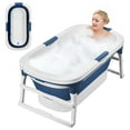 thumbnail image 3 of 43 inch Foldable Bathtub,Large Collapsible Tub with Handle,Freestanding Surround Collapsible Bathtub,No Lid,Hot Bath,Ice Bath, 3 of 9