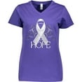 thumbnail image 3 of Inktastic Hope- Lung Cancer Awareness Women's V-Neck T-Shirt, 3 of 5