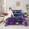 thumbnail image 4 of Castle Fairy Car Queen Comforter Set for Kids Children Teens,Sport Bedding Comforter Set, 4 of 8