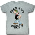 thumbnail image 1 of Popeye Strong Gray Heather Adult T-Shirt, 1 of 2