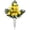 Yellow, variant on Artificial Cemetery Flowers with Vase, UV Resistant Silk Peony Rose Arrangements, Outdoor Grave Flowers for Tombstone Memorial Day Cemetery Headstone Decor
