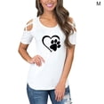 thumbnail image 2 of Jumpingount - Camiseta de manga corta con cuello y hombros descubiertos para mujer Prendas para la parte del cuerpo Blanco METRO Jumpingount AP002172-22, 2 of 3