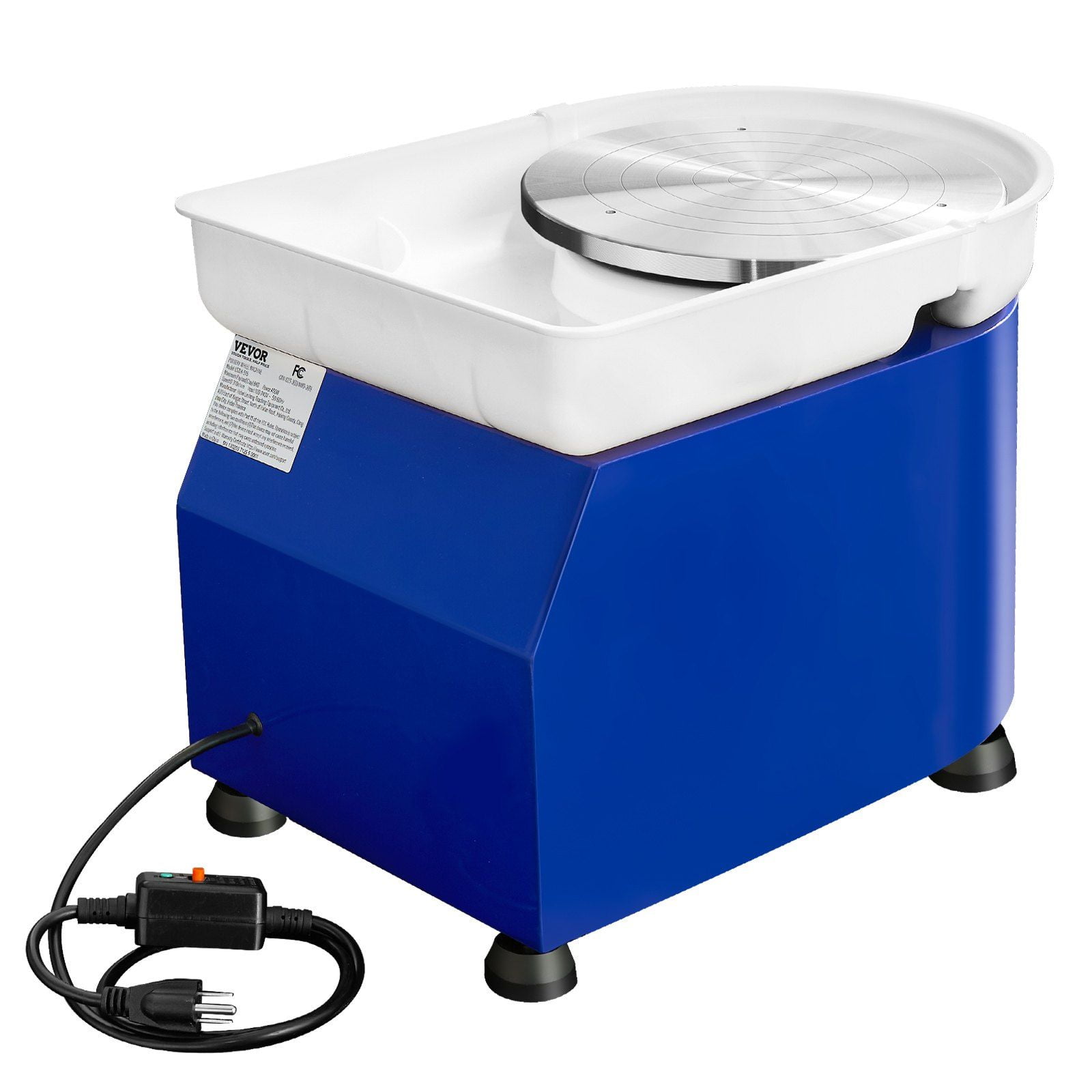 Professional Pottery Wheel Kit, 450W Clay Wheel Machine for Adults & Beginners, 60-300RPM Adjustable Speed, ABS Detachable Basin, LCD Touch Panel, Foot Pedal, DIY Craft Tools