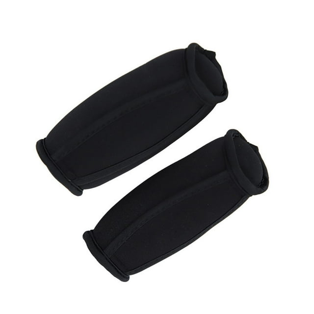 Lipstore Lot de 2 Poids à Main pour Femmes Hommes avec Sangle Sac de Sable pour Marche Course Mise en Forme Noir 2 Lb
