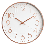 Wall Clock Silent Non Ticking Quality Quartz, Round Easy To Read for Home Office School Clock Plastic Silent Wall Clock