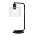 thumbnail image 4 of Evelyn&Zoe Mid-Century Modern Metal Table Lamp with Seeded Glass Shade, 4 of 9