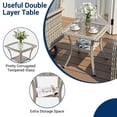 thumbnail image 5 of Muphyers 9-Piece Wicker Swivel Rocker Chairs Set with 55000BTU Fire Pit Table & Ottomans, All-Weather Outdoor Patio Furniture Set, Conversation Set for Backyard Porch Deck Garden,Gray, 5 of 14