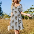 thumbnail image 2 of Clouded Leopard Sleeveless Dress luxury dress beach dresses summer dress luxury woman party, 2 of 6