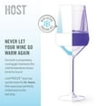 thumbnail image 4 of Host Freeze Stemmed Wine Glasses, Cooling Cups, 6.5 oz, Set of 4 , Tinted, 4 of 8