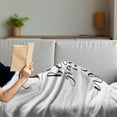thumbnail image 3 of Grandma Soft Flannel Fleece Throw Blanket, Best Grandmother in World Words Monochrome Hand Lettering Illustration, Cozy Plush for Indoor and Outdoor Use, 70" x 90", Black White, by Ambesonne, 3 of 5