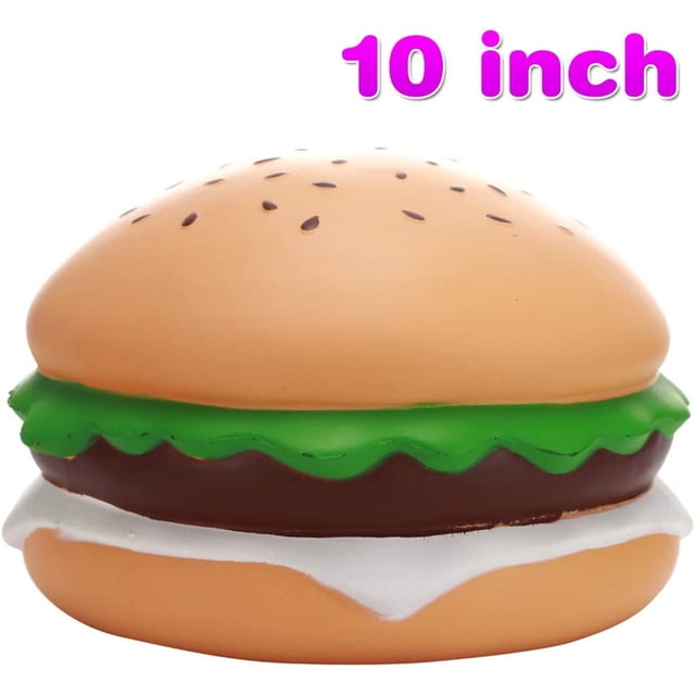Juguete perfumado Squishy Hamburger Jumbo de 25 cm de crecimiento lento para niños