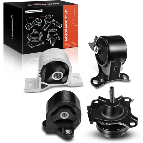 A-Premium Engine Motor and Transmission Mount 4-PC Set Compatible with Acura EL Honda Civic 2001-2005 L4 1.7L Sedan Front and Rear Automatic Transmission Replacement for A6595 A6591 A6588 A4511