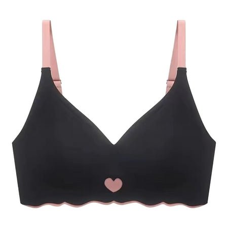 FhsagQ Bra Bras for Women Women Back Button Shaping Cup Adjustable Shoulder Strap Large Size Underwire Bra Women's Bras Sleep Plus Size Womens Bras with Robe Black XL