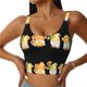 thumbnail image 1 of Fotbe Sunflower Gnomes 5 Sujetador Deportivo Largo sin Aros para Mujer con Almohadillas y Soporte Medio, Transpirable y Absorbente, Camiseta Tipo Chaleco o Tank Top-Large, 1 of 8