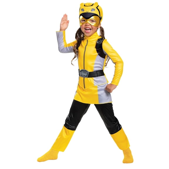 Disguise Toddler Girls' Power Rangers Beast Morphers Yellow Ranger Costume - 4-6