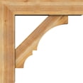 thumbnail image 3 of Ekena Millwork 8"W x 34"D x 34"H Balboa Block Rough Sawn Bracket w/ Offset Brace, Western Red Cedar, 3 of 25