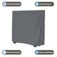 thumbnail image 3 of Covers & All Ping Pong Table Covers for Indoor/Outdoor - Waterproof & UV Resistant Table Tennis Cover 12 Oz PVC Heavy Duty Fabric with Air Pockets & Drawstring for Snug Fit (Grey), 3 of 7