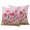 Pink, variant on Light Blue Tulip Outdoor Pillow Covers 16"x16" Set of 2,Waterproof Throw Pillow Covers for Patio Furniture,Farmhouse Abstract Elegant Flowers Decorative Cushion Pillowcases for Garden Couch Sofa
