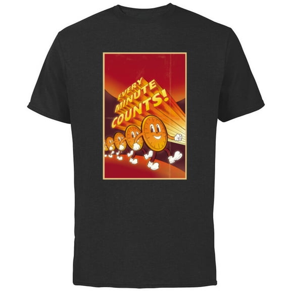 Marvel Studios Loki S2 TVA Miss Minutes Every Minute Counts - Short Sleeve Cotton T-Shirt for Adults - Customized-Black