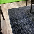 thumbnail image 2 of Koeckritz Rugs Solid Black Indoor/Outdoor Artificial Grass Rug, 7'x8', Lightweight, 2 of 6