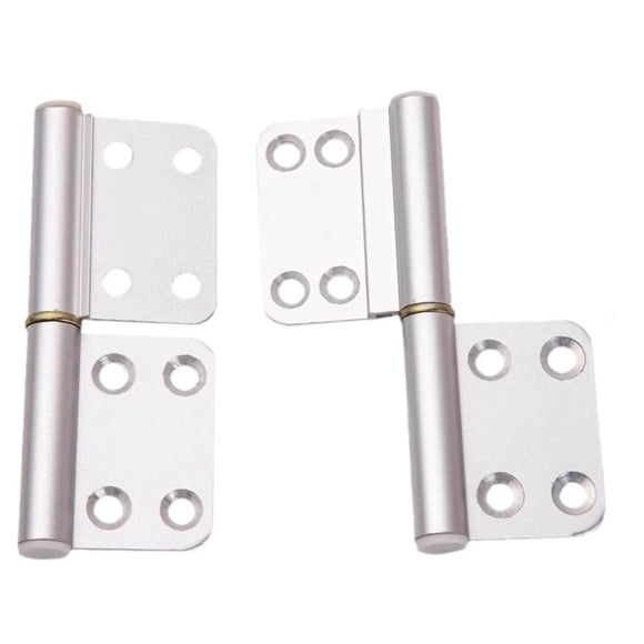 6 pack Heavy Duty Lift Off Hinges, aluminum alloy Detachable Door Hinge with 60 Mounting Countersunk Holes, Lift Off Hinges for Window Cabinet Door