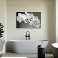 thumbnail image 4 of Flower Canvas Art Flower Picture Bathroom Wall Decor Fraemd Floral Painting Vintage Artwork for Living Room Office Home Decoration Gallery Wrapped Ready to Hang(Flower-3,12.00"x18.00"), 4 of 6